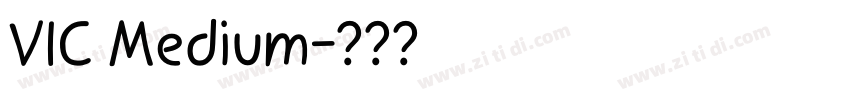 VIC Medium字体转换